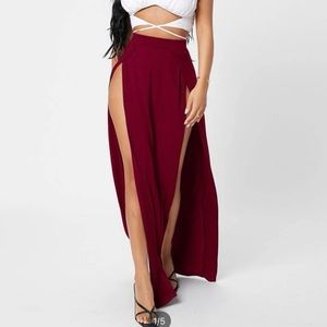 Slit down the sides skirt